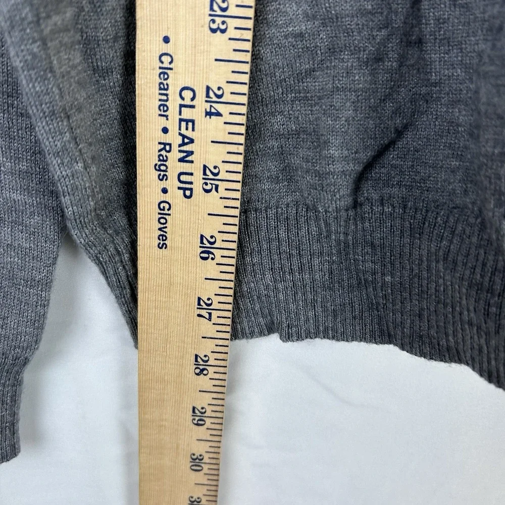 Calvin Klein Men's Merino Wool Blend‎ Gray Sweater Lightweight Size Large